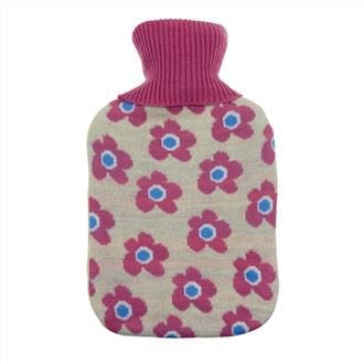 Uzorak cvijeta Pleteni pokrivač boce s toplom vodom