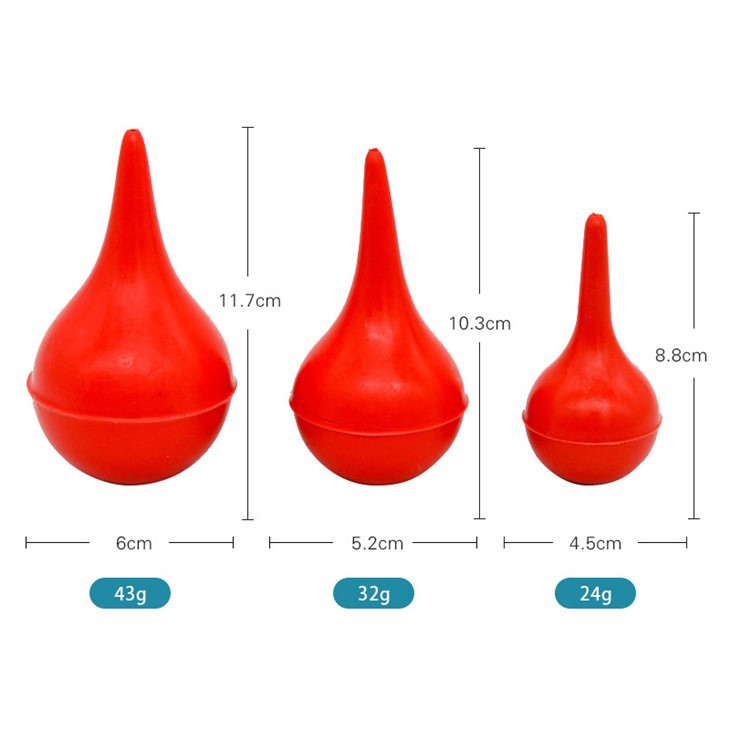 Rubber Ear Washing Syringe Bulb